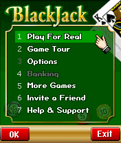 Mobile casino blackjack game